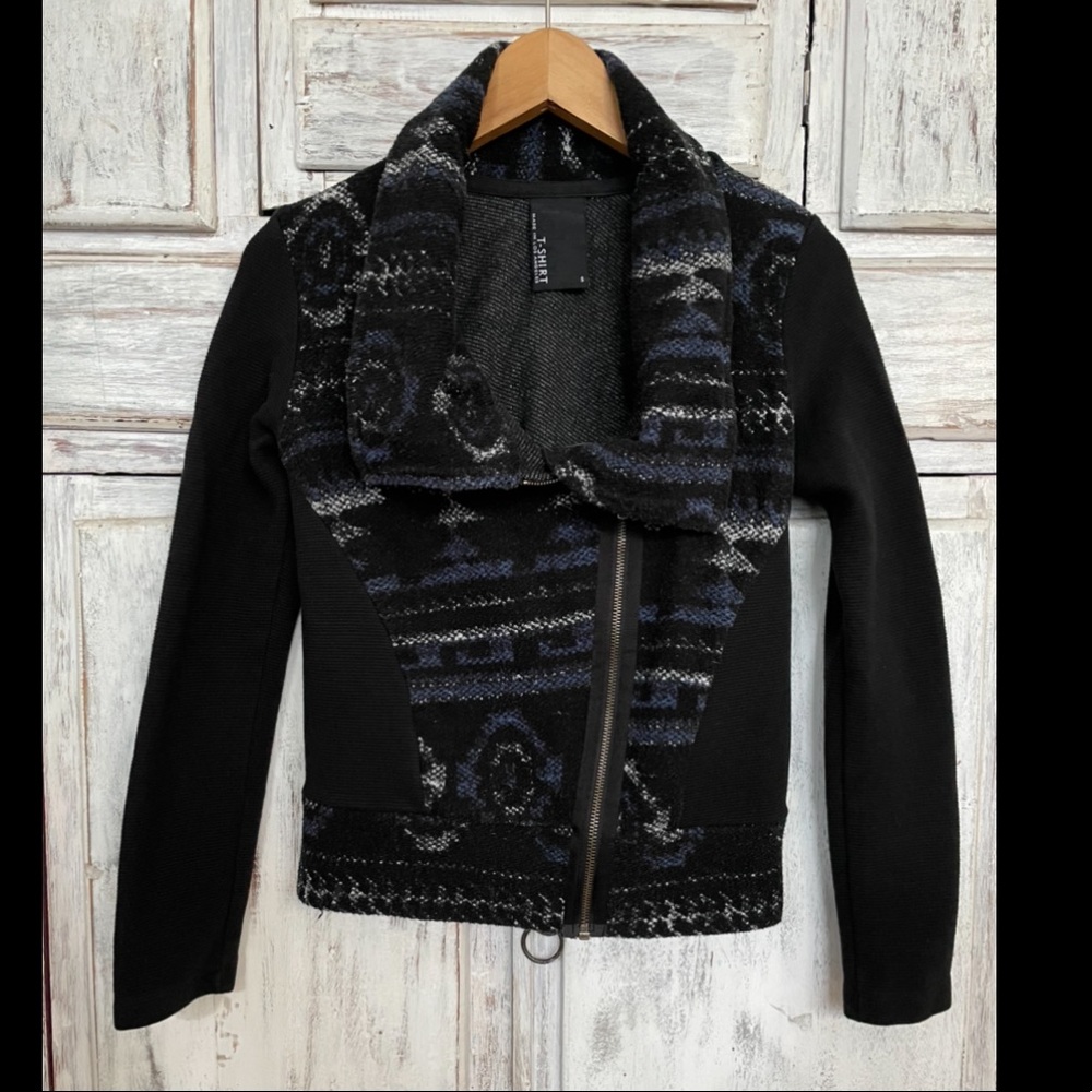 Dolan Anthropologie retro, hipster jacket, perfect condition, small, blue/black